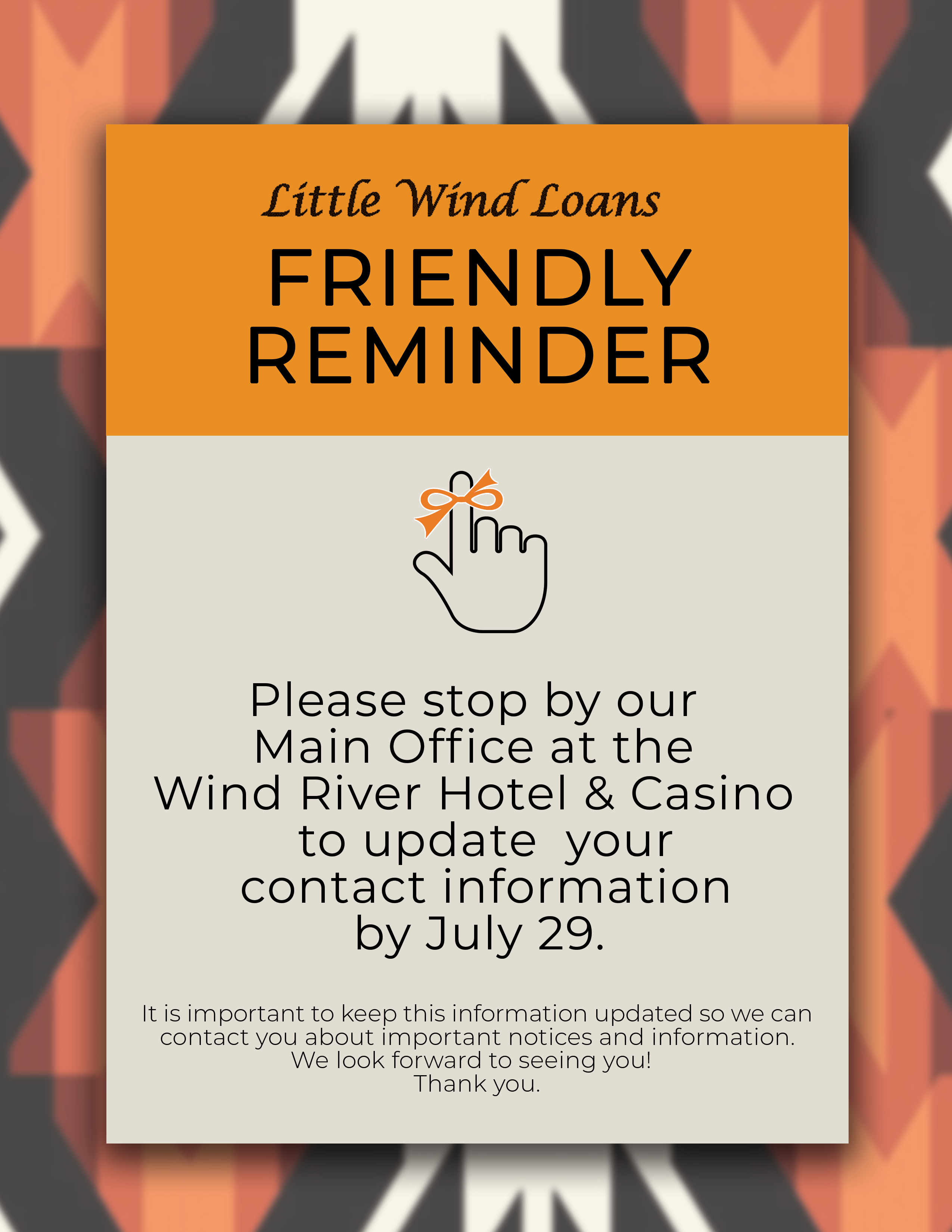 Little Wind Loans Assisting the Northern Arapaho People